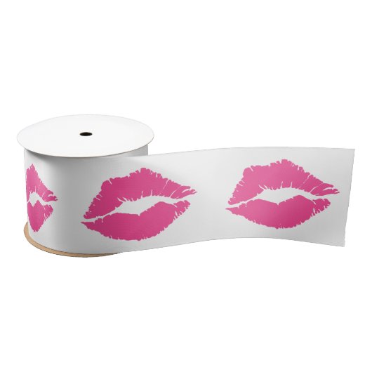"Diva Lips" Satijnen Lint (Spoel)