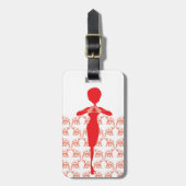 Diva Love Travel Bag Label Sjabloon Bagagelabel (Voorkant verticaal)