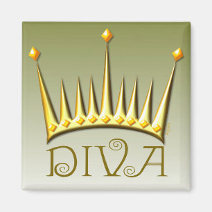 Diva magnet in goud