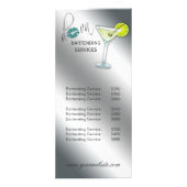 Diva Martini Rack Kaart Party Service Menu (Voorkant)