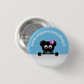 Diva Meneghina - Origami Consulting Ronde Button 3,2 Cm (Voorkant /achterkant)