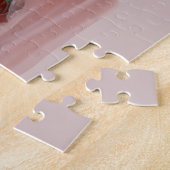 Diva met bloemensjaal blazen bubble gum legpuzzel (Zijkant)