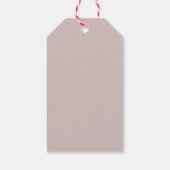 Diva met bloemensjaal die bubbelgom blaast cadeaulabel (Achterkant)
