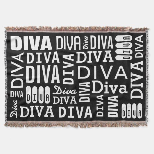 "DIVA MET EEN BAND" DEKEN (Voorkant)