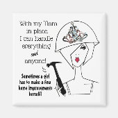 "Diva met een gordel van het Hulpmiddel.. het make Magneet (Voorkant)