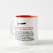 "Diva met een Pet ToolBelt en Tiara Hard" Tweekleurige Koffiemok (Voorkant links)