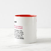 "Diva met een Pet ToolBelt en Tiara Hard" Tweekleurige Koffiemok (Center)