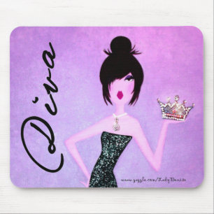 DIVA met een Tiara mousepad Muismat