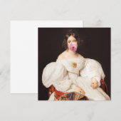 Diva met knallende Bubble Gum (Voorkant / Achterkant)