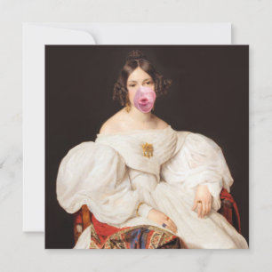 Diva met knallende Bubble Gum