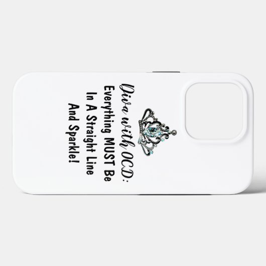 "DIVA met OCD" Case-Mate iPhone Case (Achterkant (horizontaal))