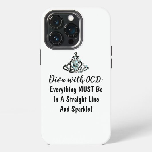 "DIVA met OCD" iPhone Hoesje (Achterkant)