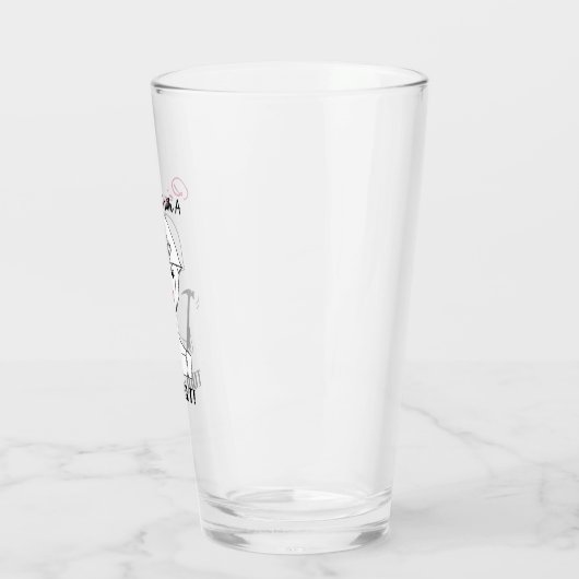 "Diva met werktuiggordel" Glas (Links)