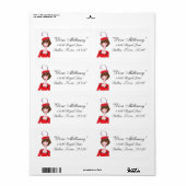 "Diva Millinery"Etiketten Etiket (Full Sheet)