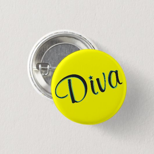 Diva Mini Button (Voorkant /achterkant)