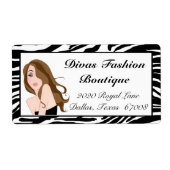 Diva Mode Adresetiketten Etiket (Voorkant)