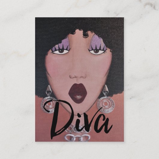 "DIVA Mode Boutique" Visitekaartje (Achterkant)