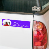 Diva Mode Girls op Red Carpet Bumpersticker (Op Truck)