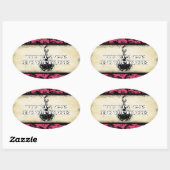 Diva Mode Sticker Oranje Retro Stippen (Vel)