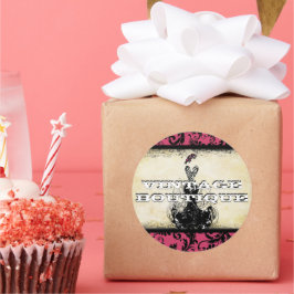 Diva Mode Sticker Oranje Retro Stippen