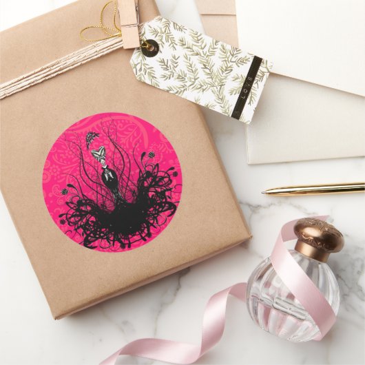 Diva Mode Sticker - Raspberry Hot Pink (Geschenken)