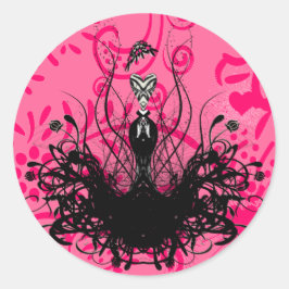 Diva Mode Sticker - Raspberry Hot Pink