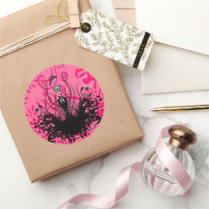 Diva Mode Sticker - Raspberry Hot Pink