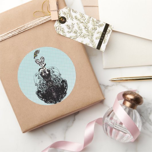 Diva Mode Sticker - Witte Stippen (Geschenken)