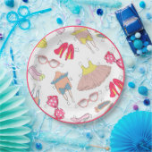 Diva Mode Stilettos Waterverf Party Papieren Bordje (Feest)