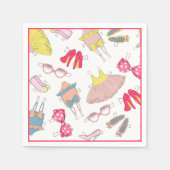 Diva Mode Stilettos Waterverf Servet (Voorkant)