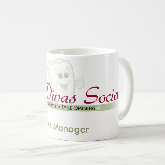 Diva-Mok voor Office Manager Koffiemok (Voorkant rechts)