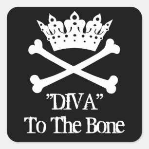 "Diva naar de botte!" Stickers