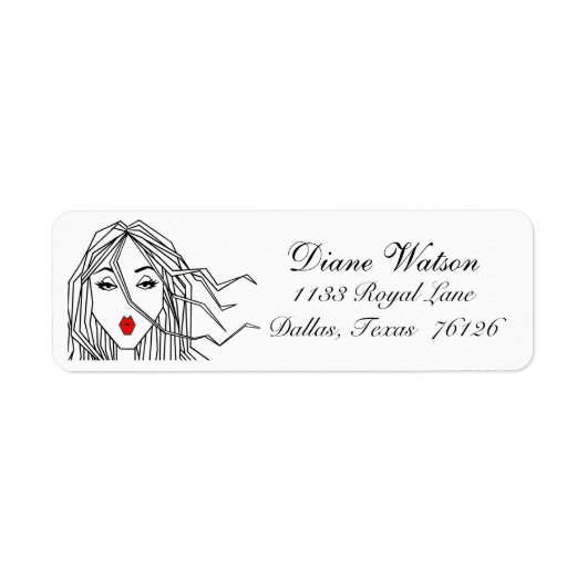 Diva of a Address Label (Voorkant)