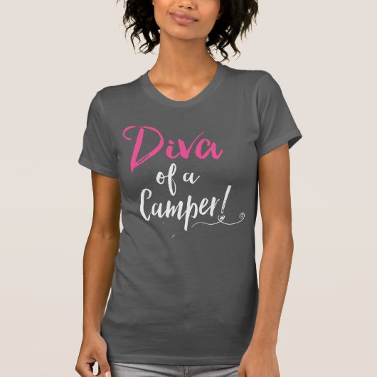 "Diva of a Camper!" T-shirt (Voorkant)
