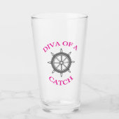 Diva of a Catch Glas (Voorkant)