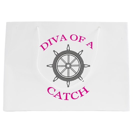 Diva of a Catch Groot Cadeauzakje (Voorkant)