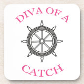 "Diva of a Catch" Nautical Onderzetters (Voorkant)