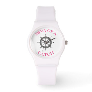 "Diva of a Catch" Nautical Wristwatch Horloge