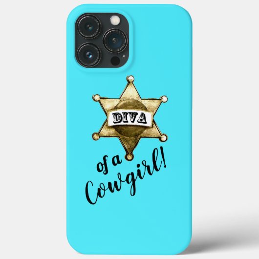 Diva of a Cowgirl Case-Mate iPhone Case (Achterkant)