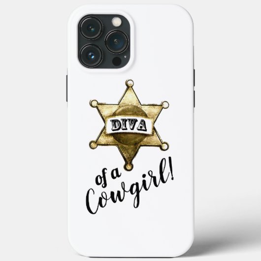 Diva of a Cowgirl Case-Mate iPhone Case (Achterkant)