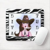 "Diva of a Cowgirl" Mousepad Muismat (Met muis)