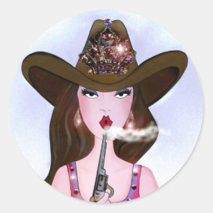 Diva of a Cowgirl Stickers