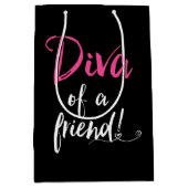 "DIVA of a Friend" Medium Cadeauzakje (Voorkant)