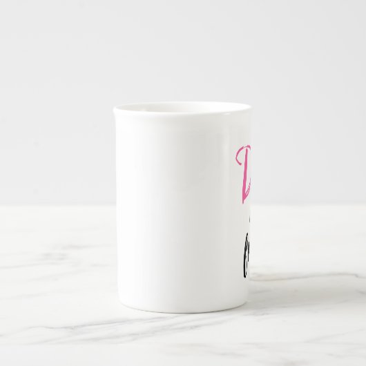 "Diva of a Friend" Porselein Kop (Voorkant)