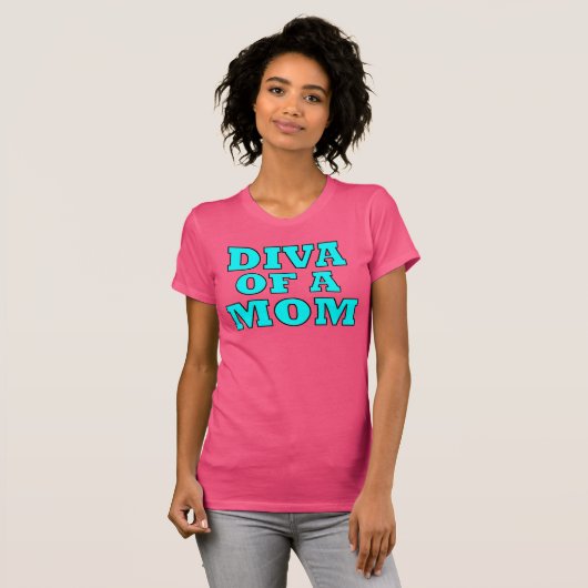 "DIVA OF A Mam" T-Shirt (Voorkant volledig)