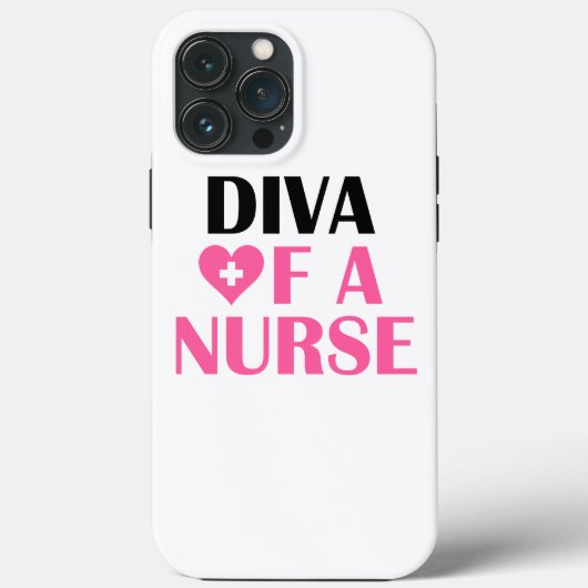 "Diva of a Nurse" Case-Mate iPhone Case (Achterkant)