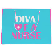 "DIVA OF A NURSE" GROOT CADEAUZAKJE (Voorkant)