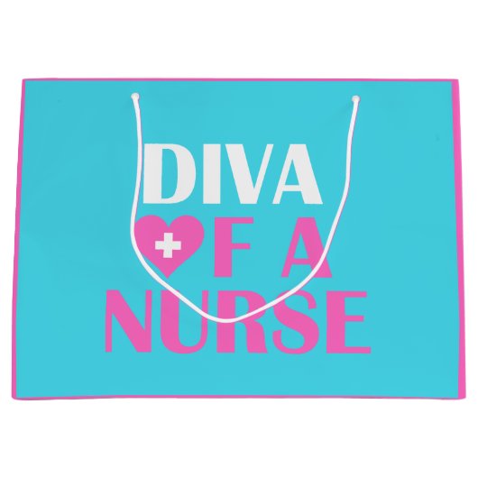 "DIVA OF A NURSE" GROOT CADEAUZAKJE (Voorkant)