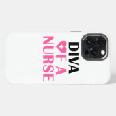"Diva of a Nurse" iPhone Hoesje (Achterkant horizontaal)