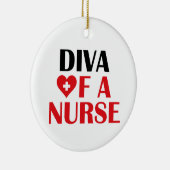 "Diva of a Nurse" keramische Ornamenten (Rechts)